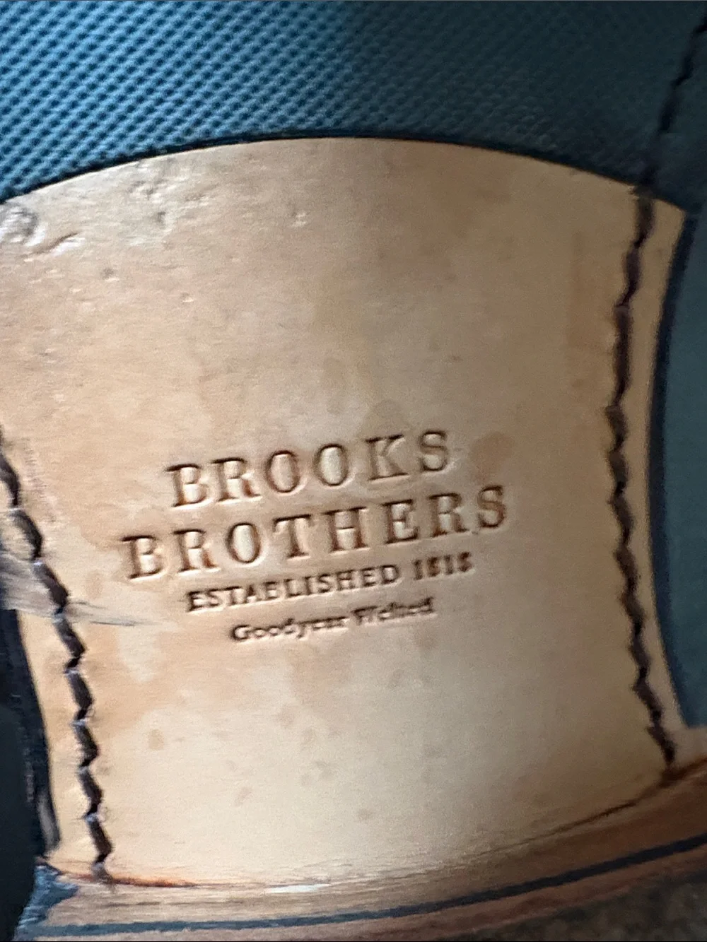Brooks Brothers Classic Men’s Tan Leather Brogue Oxfords